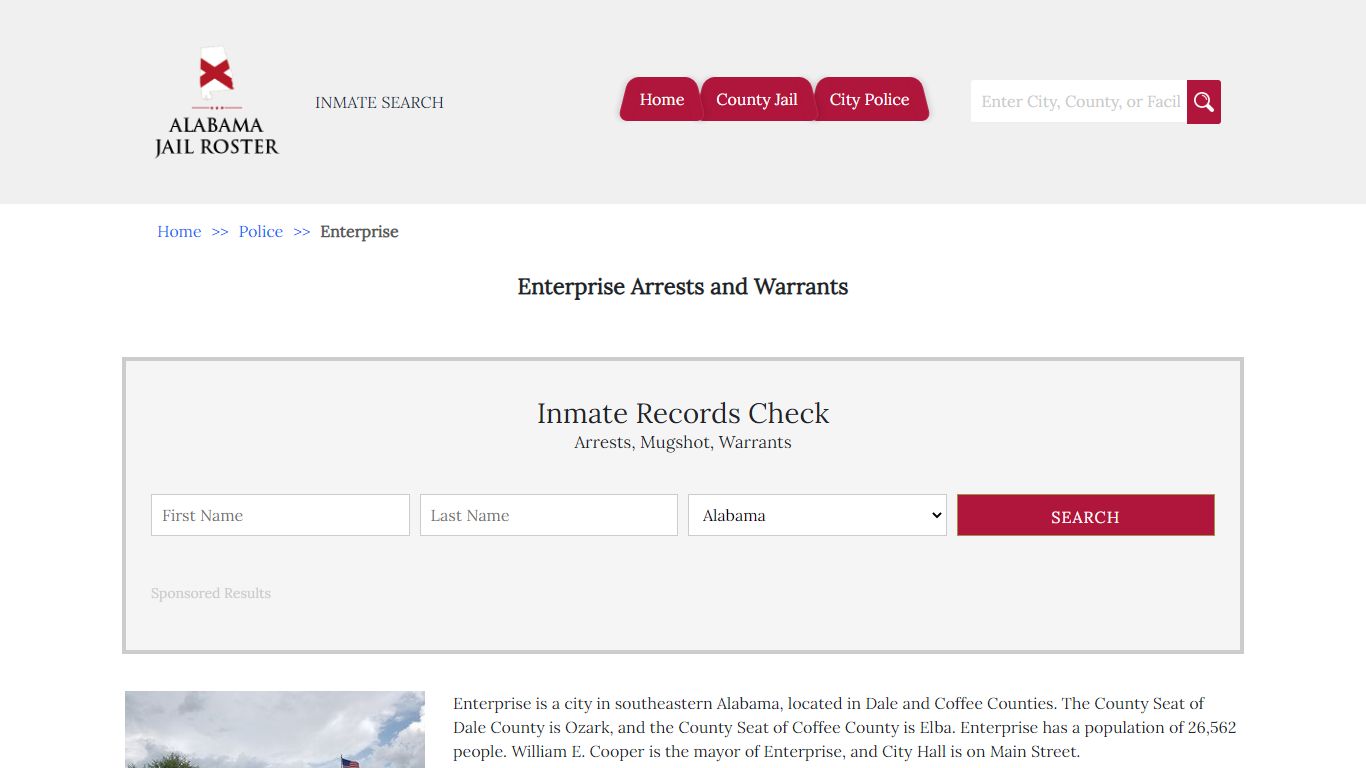 Enterprise Arrests and Warrants | Alabama Jail Inmate Search